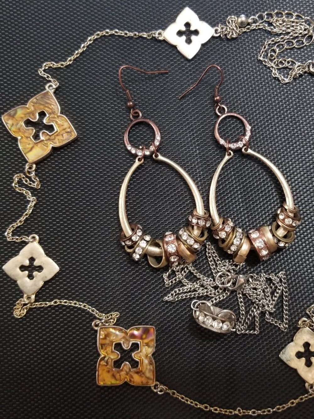 "I Want To Be Pop-u-lar" By Demand: Clover Necklace & Sparkle Teardrop Earrings